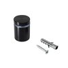 Outwater Round Standoffs, 1 in Bd L, Aluminum Black, 1 in OD 3P1.56.00468